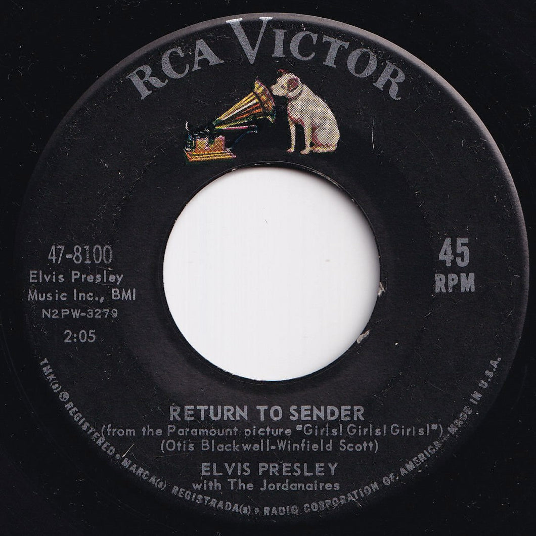 Elvis Presley - Return To Sender / Where Do You Come From (7 inch Record / Used)