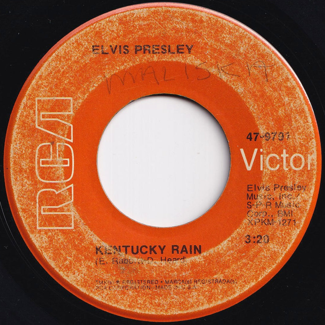 Elvis Presley - Kentucky Rain / My Little Friend (7 inch Record / Used)