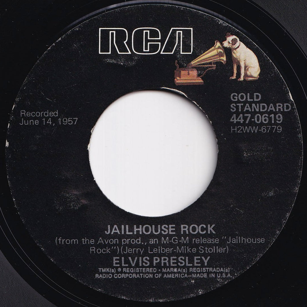 Elvis Presley - Jailhouse Rock / Treat Me Nice (7 inch Record / Used)