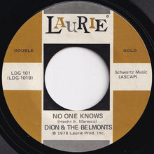 Load image into Gallery viewer, Dion &amp; The Belmonts - The Wanderer / No One Knows (7 inch Record / Used)
