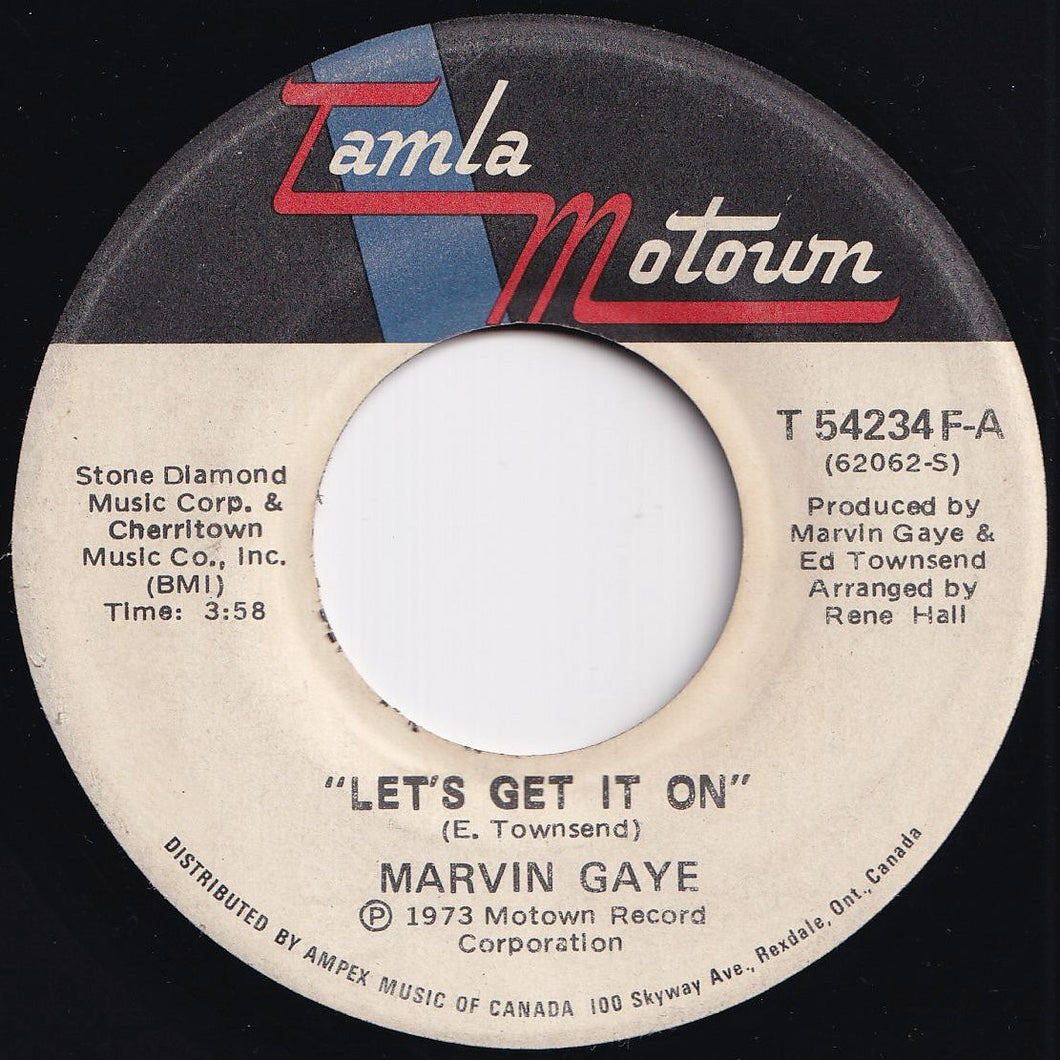 Marvin Gaye - Let's Get It On / I Wish It Would Rain (7 inch Record / Used)