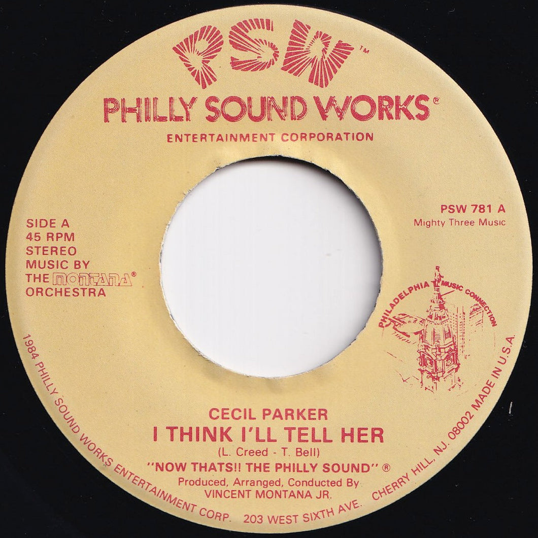 Cecil Parker - I Think I'll Tell Her / You're Everything To Me (7 inch Record / Used)