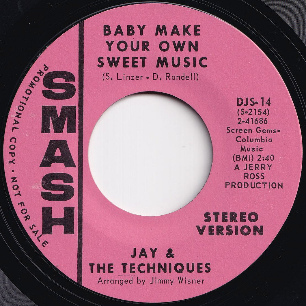 Jay And The Techniques - Baby Make Your Own Sweet Music (Stereo) / (Mono) (7 inch Record / Used)
