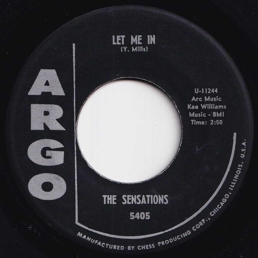 Sensations - Let Me In / Oh Yes I'll Be True (7 inch Record / Used)