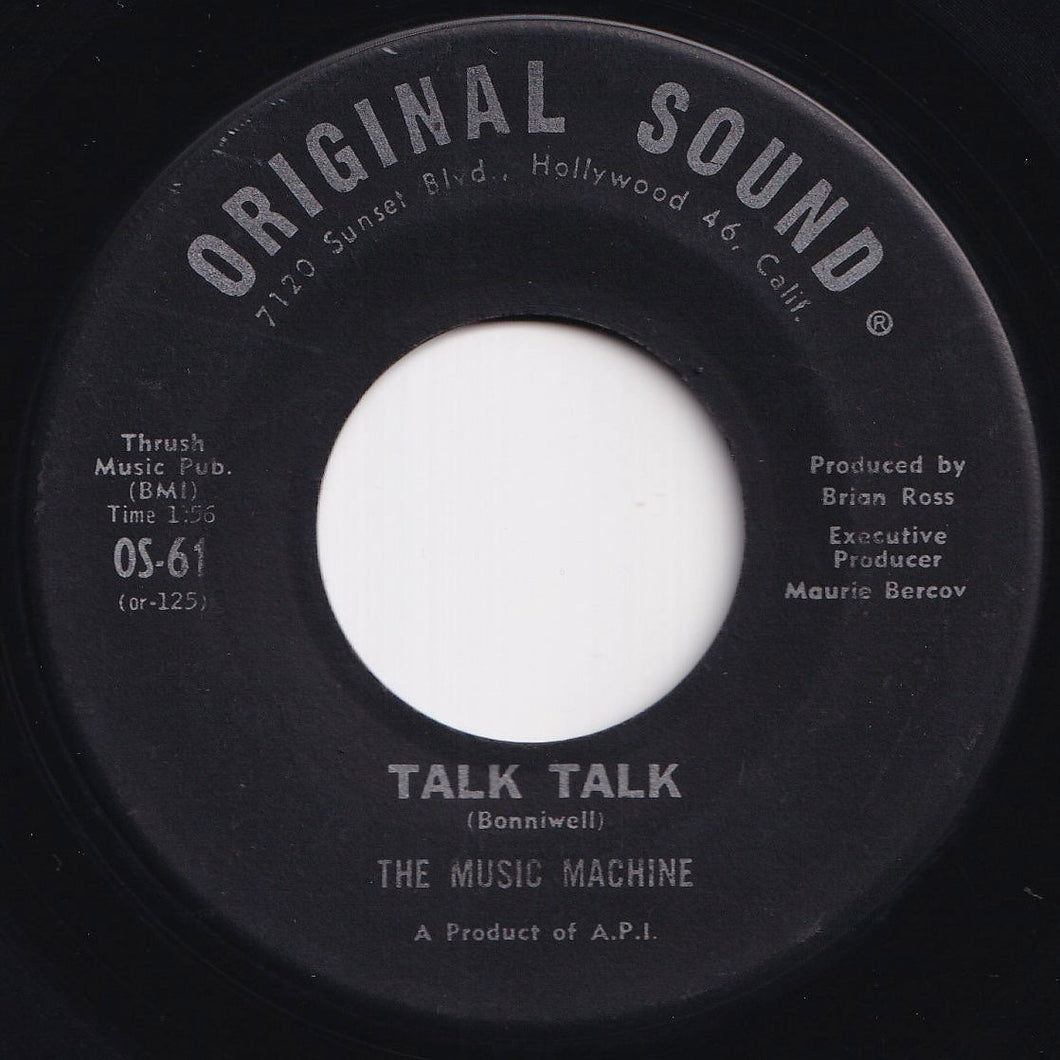Music Machine - Talk Talk / Come On In (7 inch Record / Used)