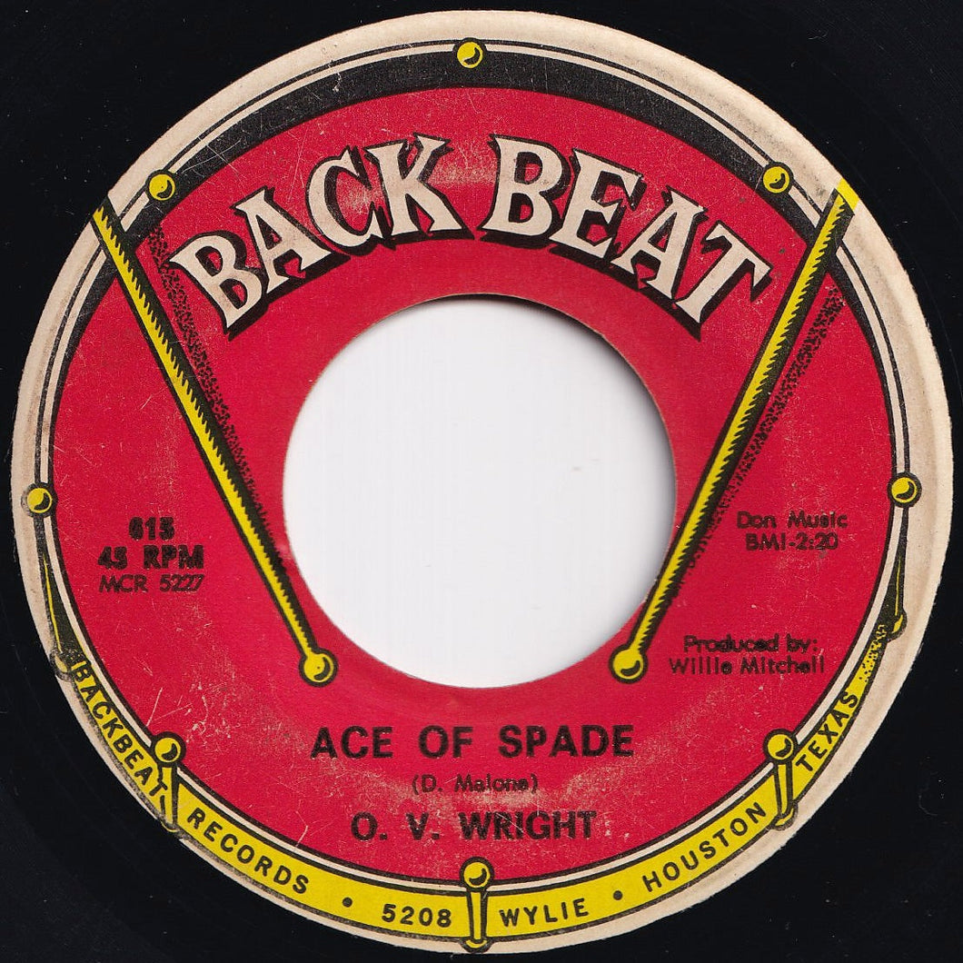 O. V. Wright - Ace Of Spade / Afflicted (7 inch Record / Used)