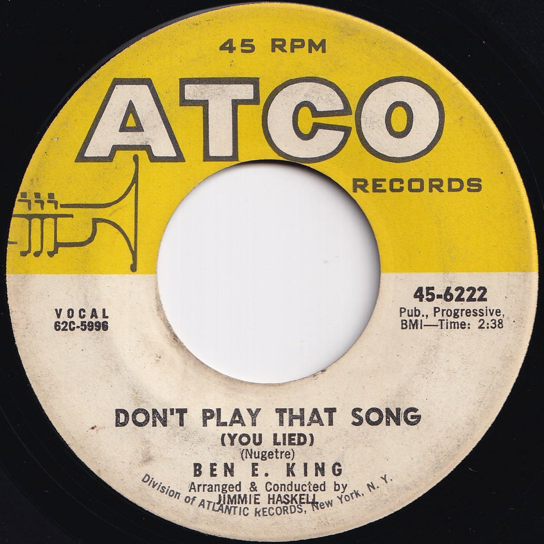 Ben E. King - Don't Play That Song (You Lied) / The Hermit Of Misty Mountain (7 inch Record / Used)