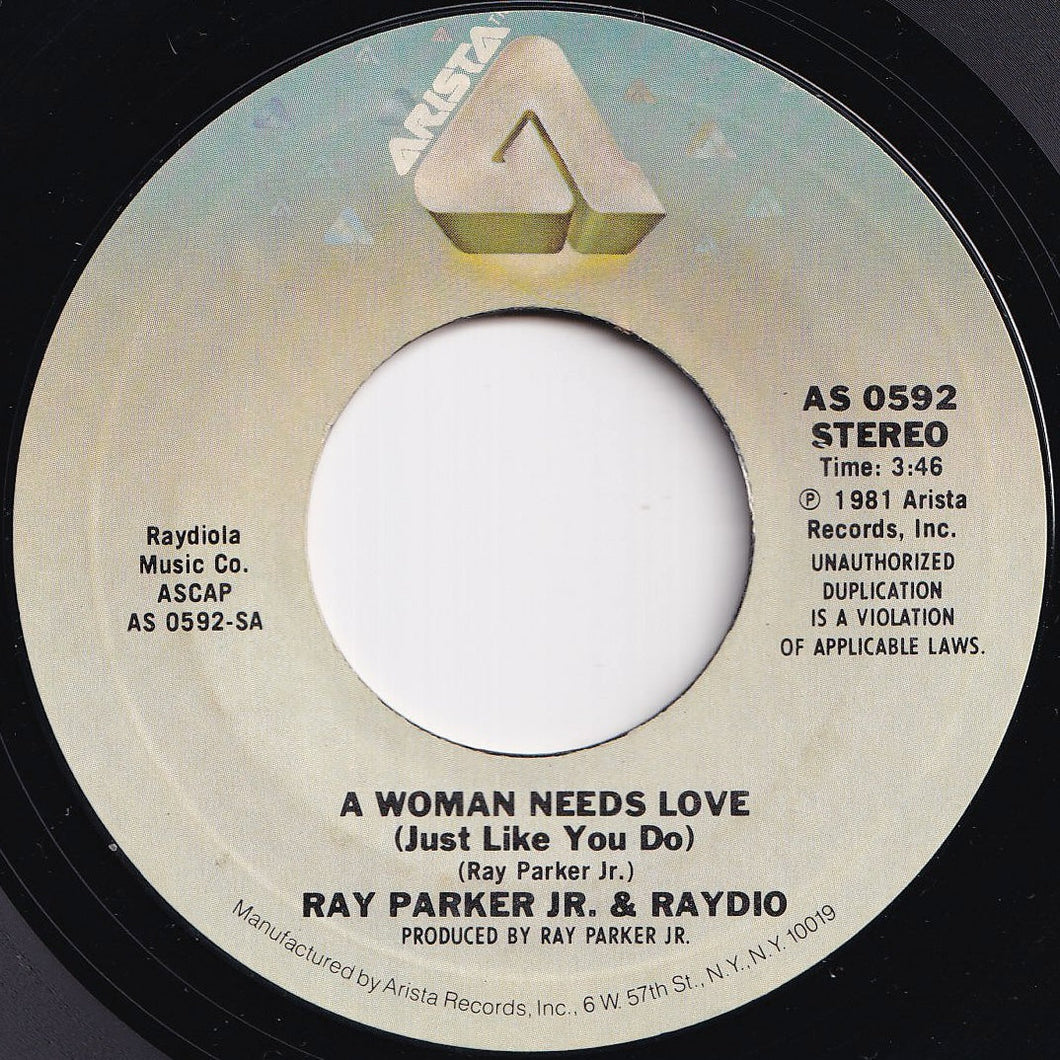 Ray Parker Jr. & Raydio - A Woman Needs Love (Just Like You Do) / So Into You (7 inch Record / Used)