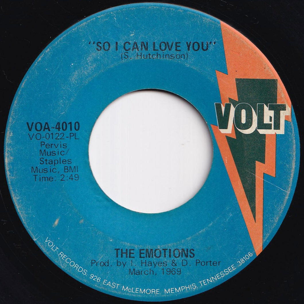 Emotions - So I Can Love You / Got To Be The Man (7 inch Record / Used)