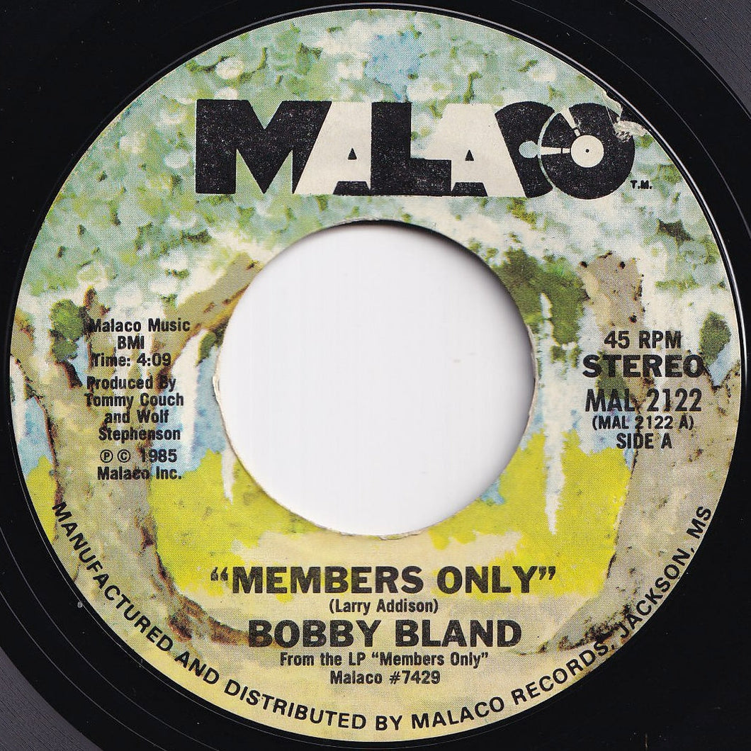 Bobby Bland - Members Only / I Just Got To Know (7 inch Record / Used)