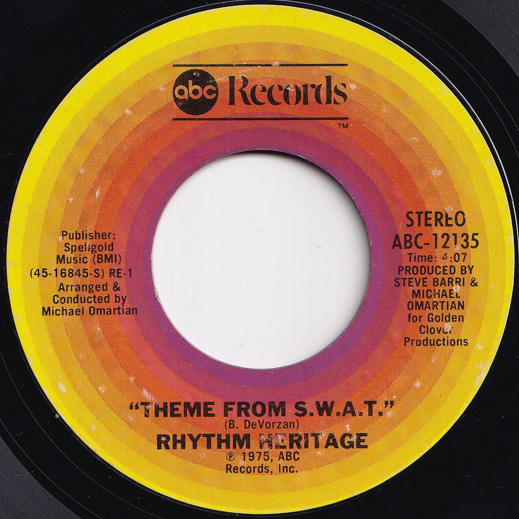 Rhythm Heritage - Theme From S.W.A.T. / I Wouldn't Treat A Dog (The Way You Treated Me) (7 inch Record / Used)