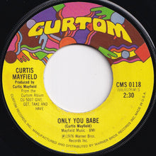 Load image into Gallery viewer, Curtis Mayfield - Love To The People / Only You Babe (7 inch Record / Used)
