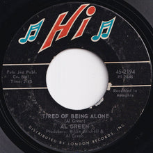 画像をギャラリービューアに読み込む, Al Green - Tired Of Being Alone / Get Back Baby (7 inch Record / Used)

