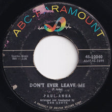 画像をギャラリービューアに読み込む, Paul Anka - Put Your Head On My Shoulder / Don&#39;t Ever Leave Me (7 inch Record / Used)
