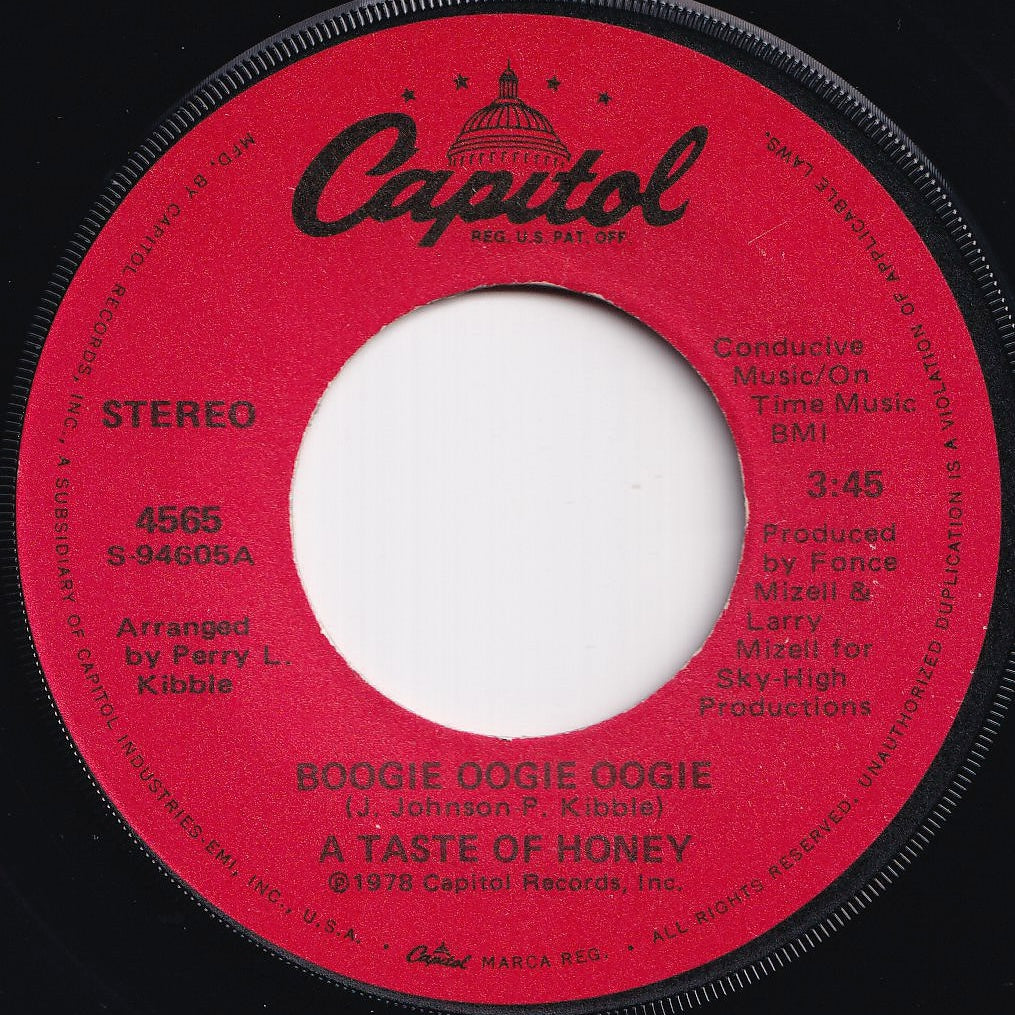 A Taste Of Honey - Boogie Oogie Oogie / World Spin (7 inch Record / Used)