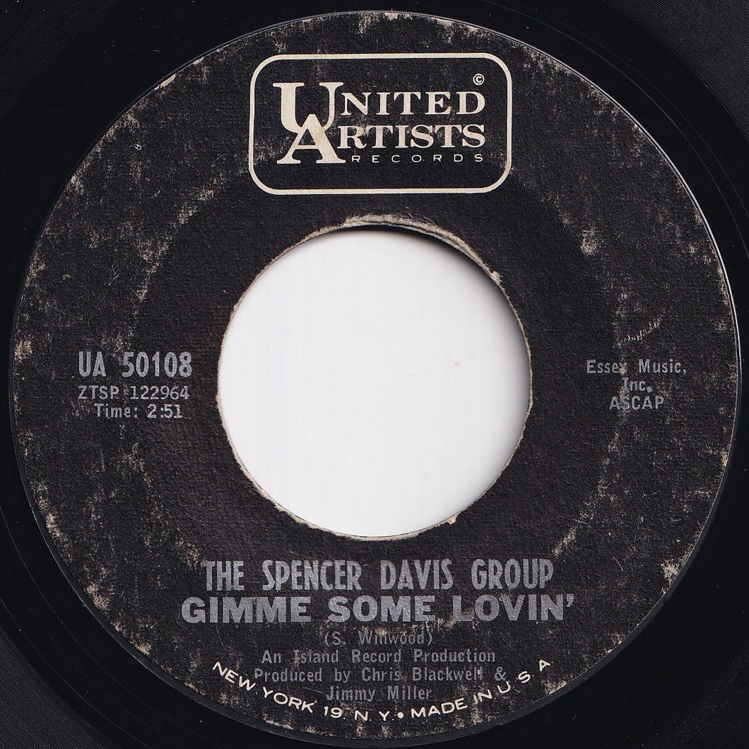 Spencer Davis Group - Gimme Some Lovin' / Blues In F (7 inch Record / Used)