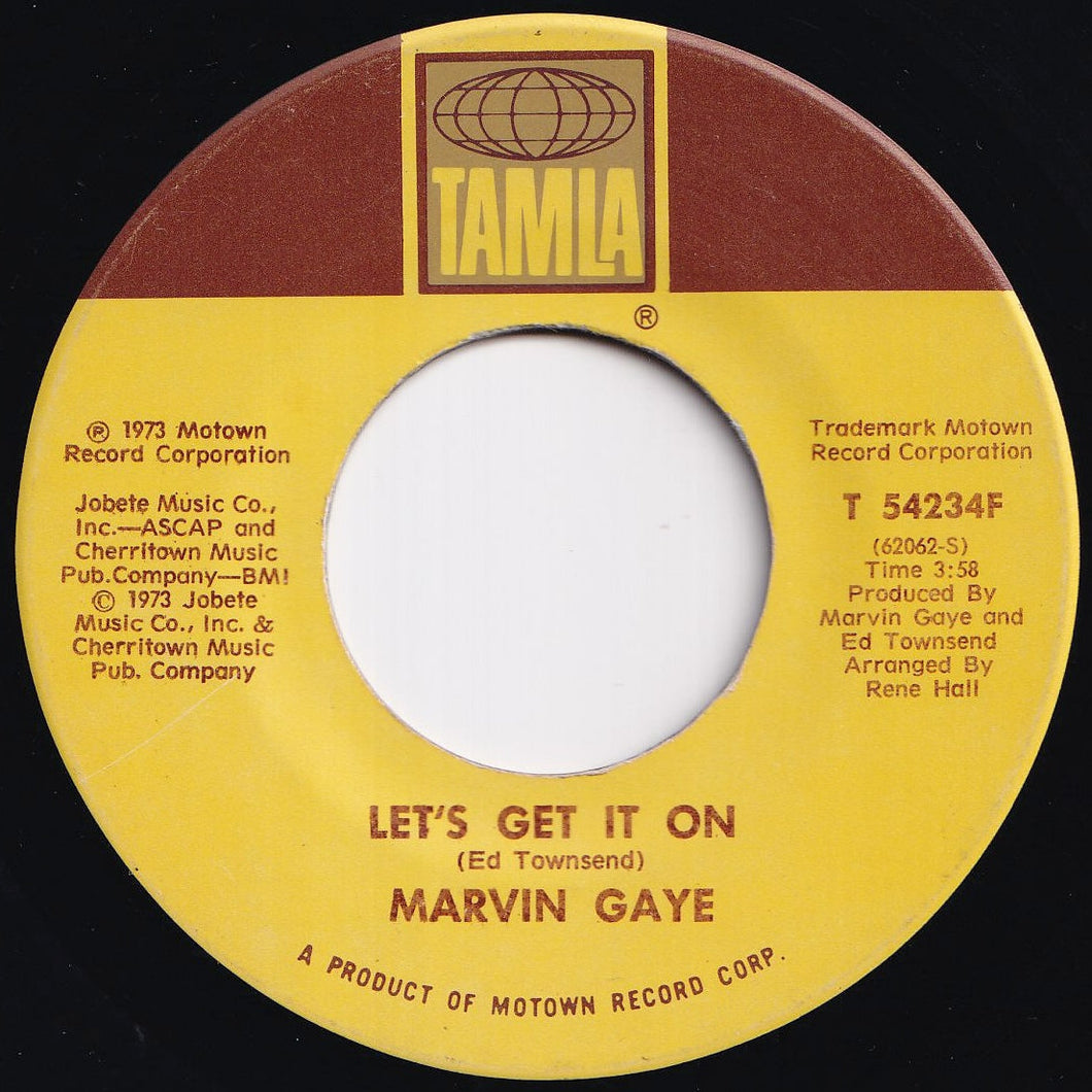 Marvin Gaye - Let's Get It On / I Wish It Would Rain (7 inch Record / Used)