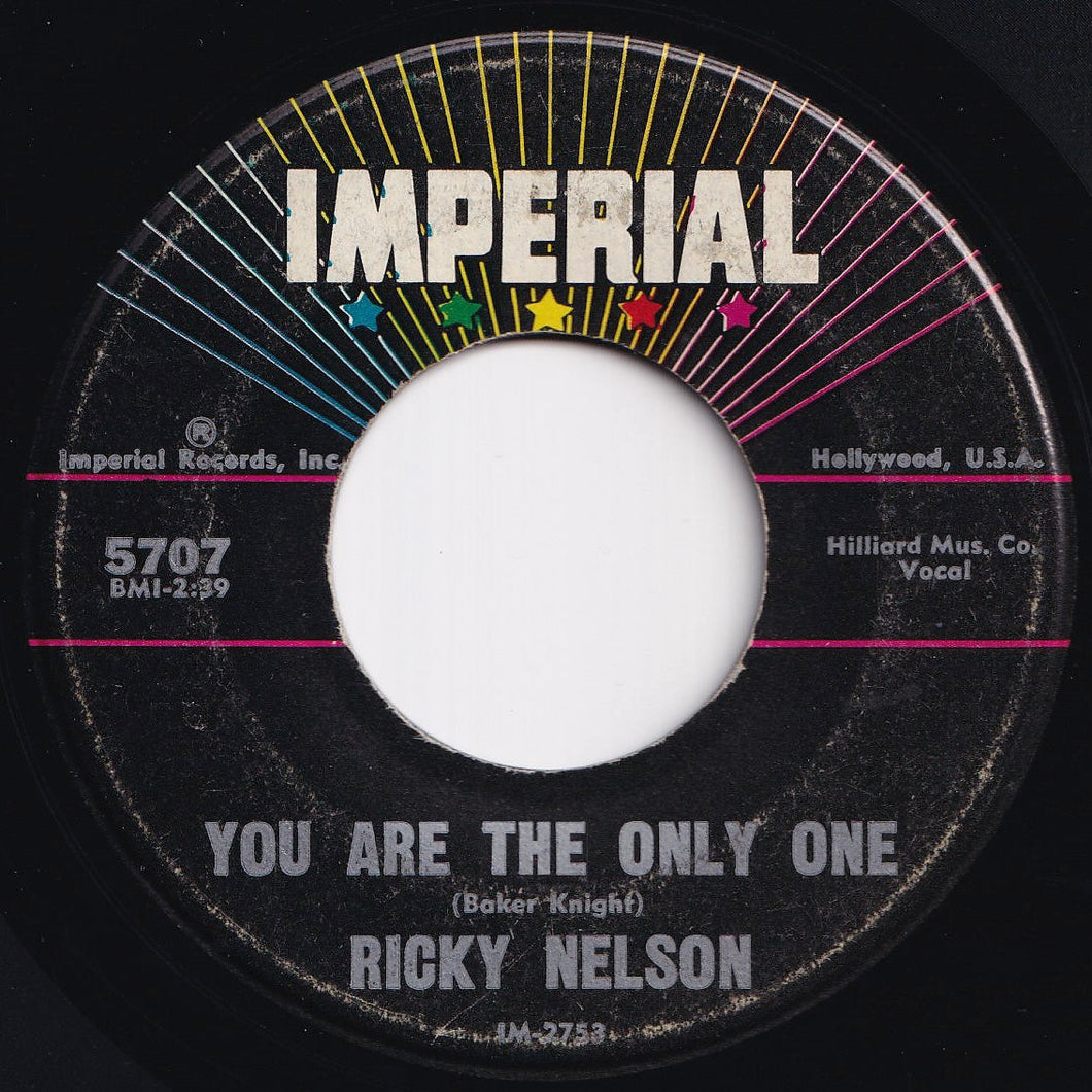 Ricky Nelson - You Are The Only One / Milk Cow Blues (7 inch Record / Used)