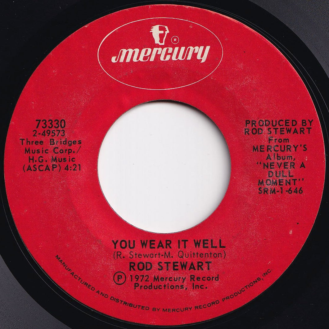 Rod Stewart - You Wear It Well / True Blue (7 inch Record / Used)