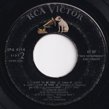 Load image into Gallery viewer, Elvis Presley - Jailhouse Rock; Young And Beautiful; I Want To Be Free / Don't Leave Me Now; (You're So Square) Baby I Don't Care (7 inch Record / Used)
