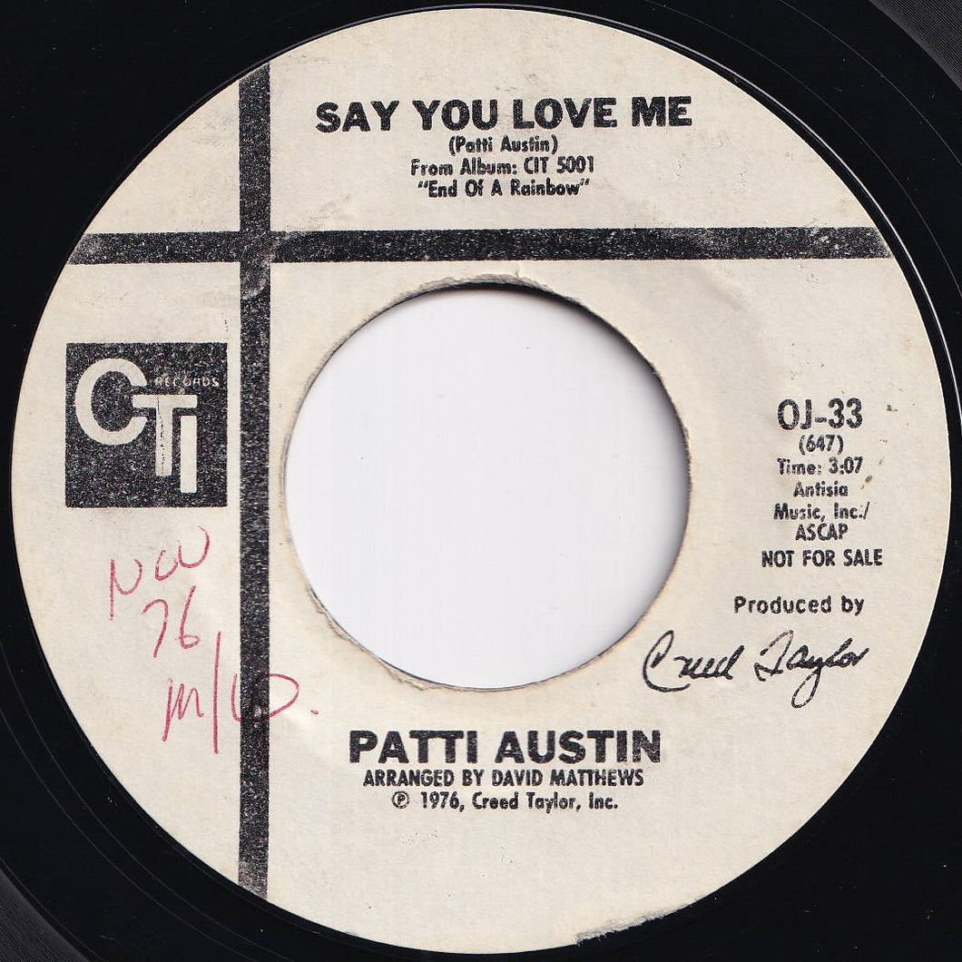 Patti Austin - Say You Love Me / In My Life (7 inch Record / Used)