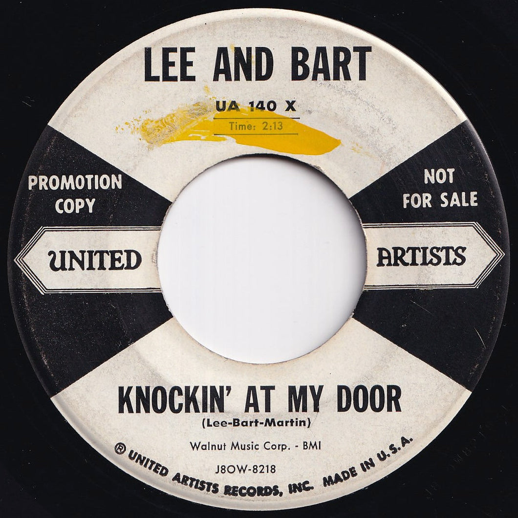 Lee And Bart - Knockin' At My Door / Oh My Dear (7 inch Record / Used)