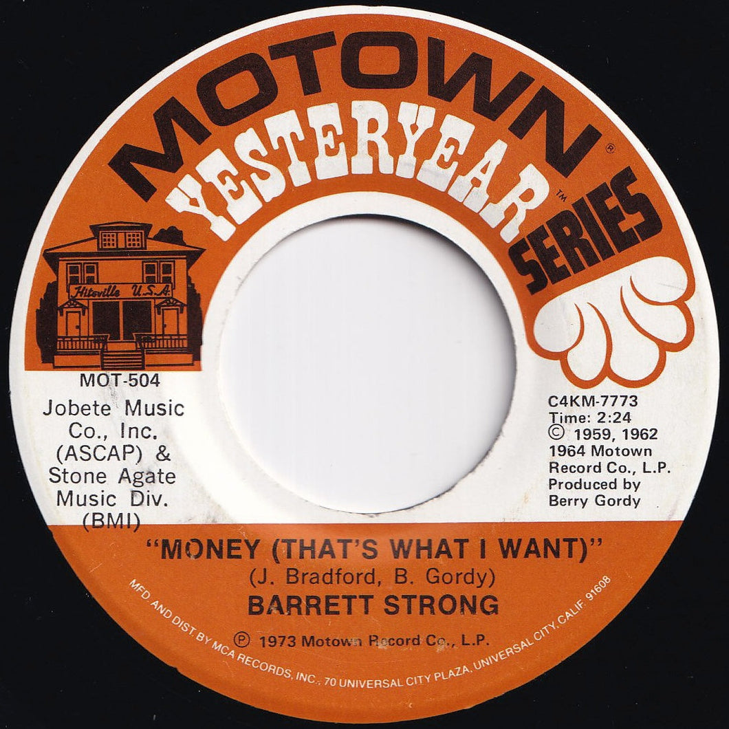Barrett Strong - Money (That's What I Want) / Oh I Apologize (7 inch Record / Used)