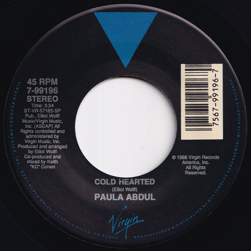 Paula Abdul - Cold Hearted / One Or The Other (7 inch Record / Used)
