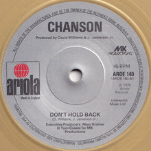 画像をギャラリービューアに読み込む, Chanson - Don&#39;t Hold Back / Did You Ever (7 inch Record / Used)
