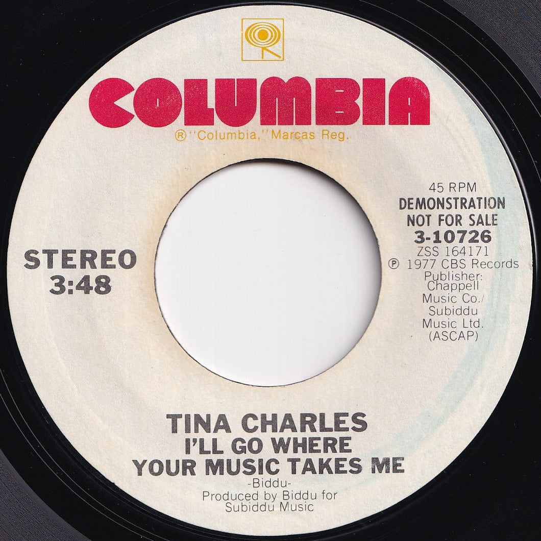 Tina Charles - I'll Go Where Your Music Takes Me (Stereo) / (Mono) (7 inch Record / Used)
