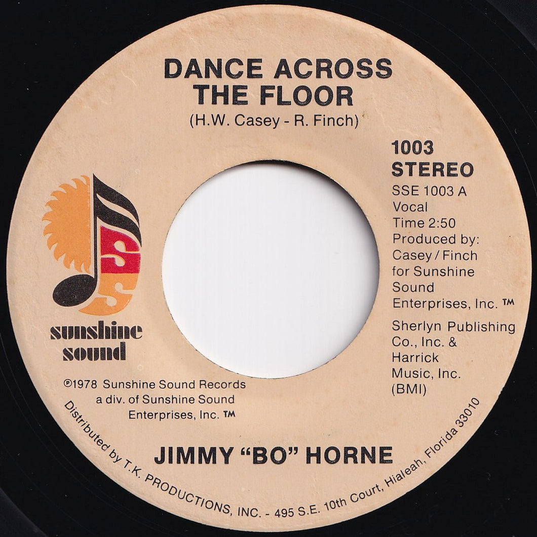 Jimmy Bo Horne - Dance Across The Floor / It's Your Sweet Love (7 inch Record / Used)