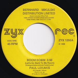 Paul Lekakis - Boom Boom (Let's Go Back To My Room) / Instrumental Room (7 inch Record / Used)