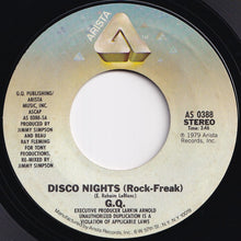 画像をギャラリービューアに読み込む, G.Q. - Disco Nights (Rock-Freak) / Boogie Oogie Oogie (7 inch Record / Used)
