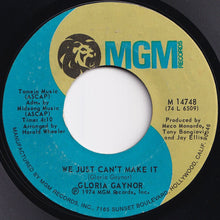 Load image into Gallery viewer, Gloria Gaynor - Never Can Say Goodbye / We Just Can&#39;t Make It (7 inch Record / Used)
