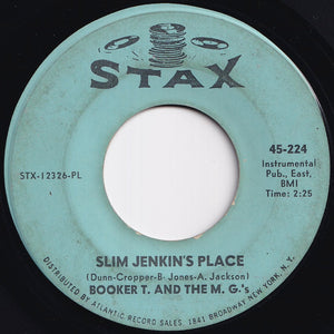 Booker T. And The M. G.'s - Groovin' / Slim Jenkin's Place (7 inch Record / Used)