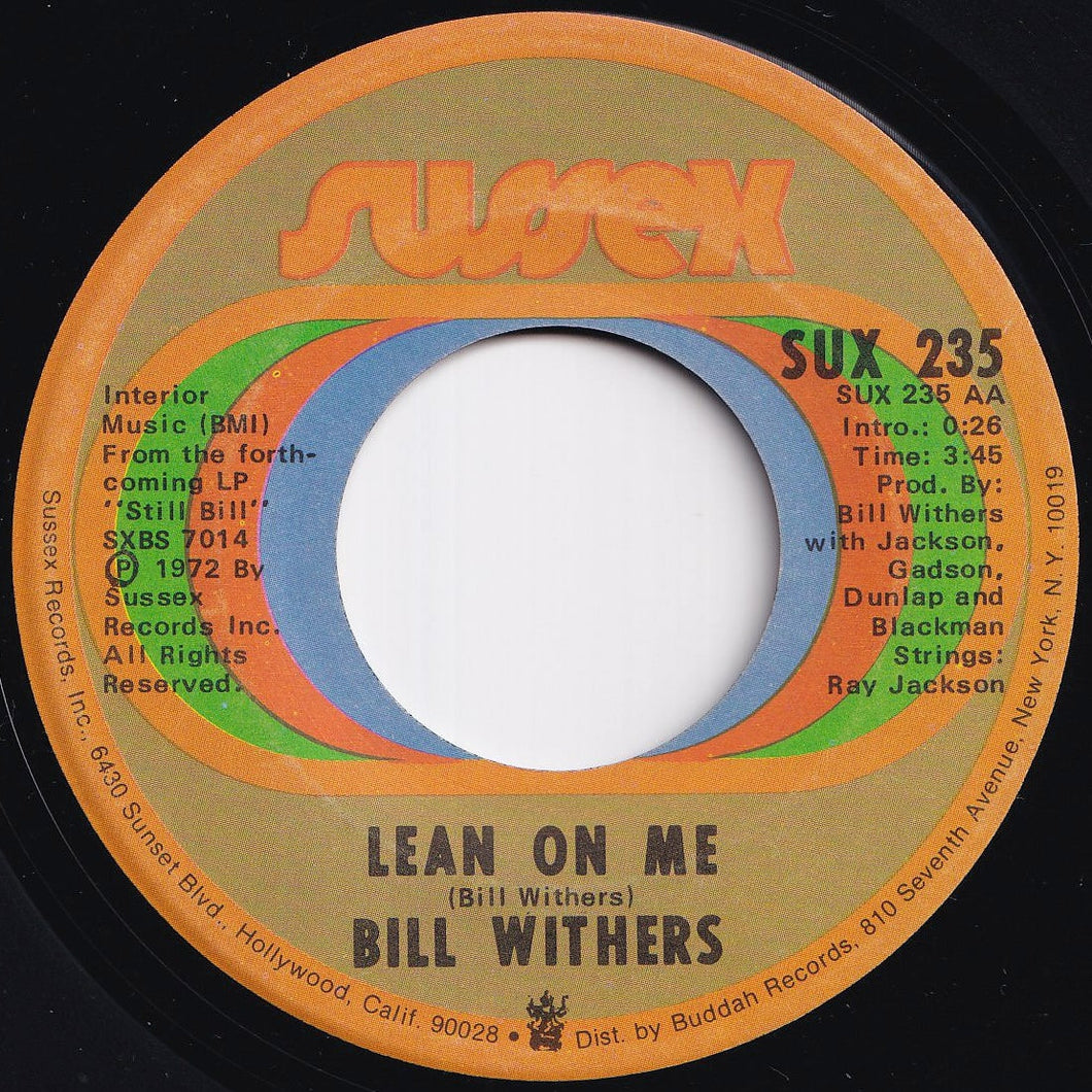 Bill Withers - Lean On Me / Better Off Dead (7 inch Record / Used)