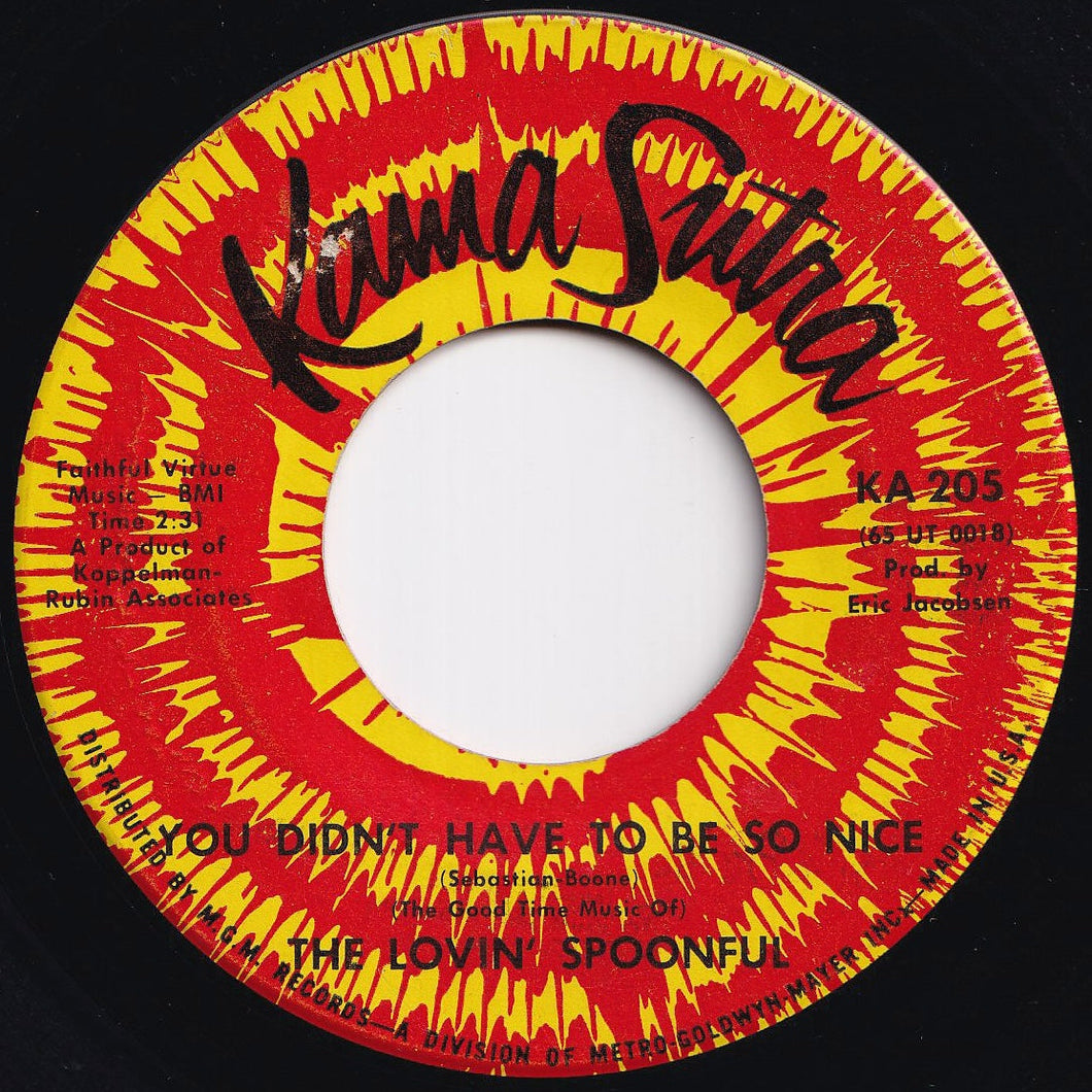 Lovin' Spoonful - You Didn't Have To Be So Nice / My Gal  (7 inch Record / Used)
