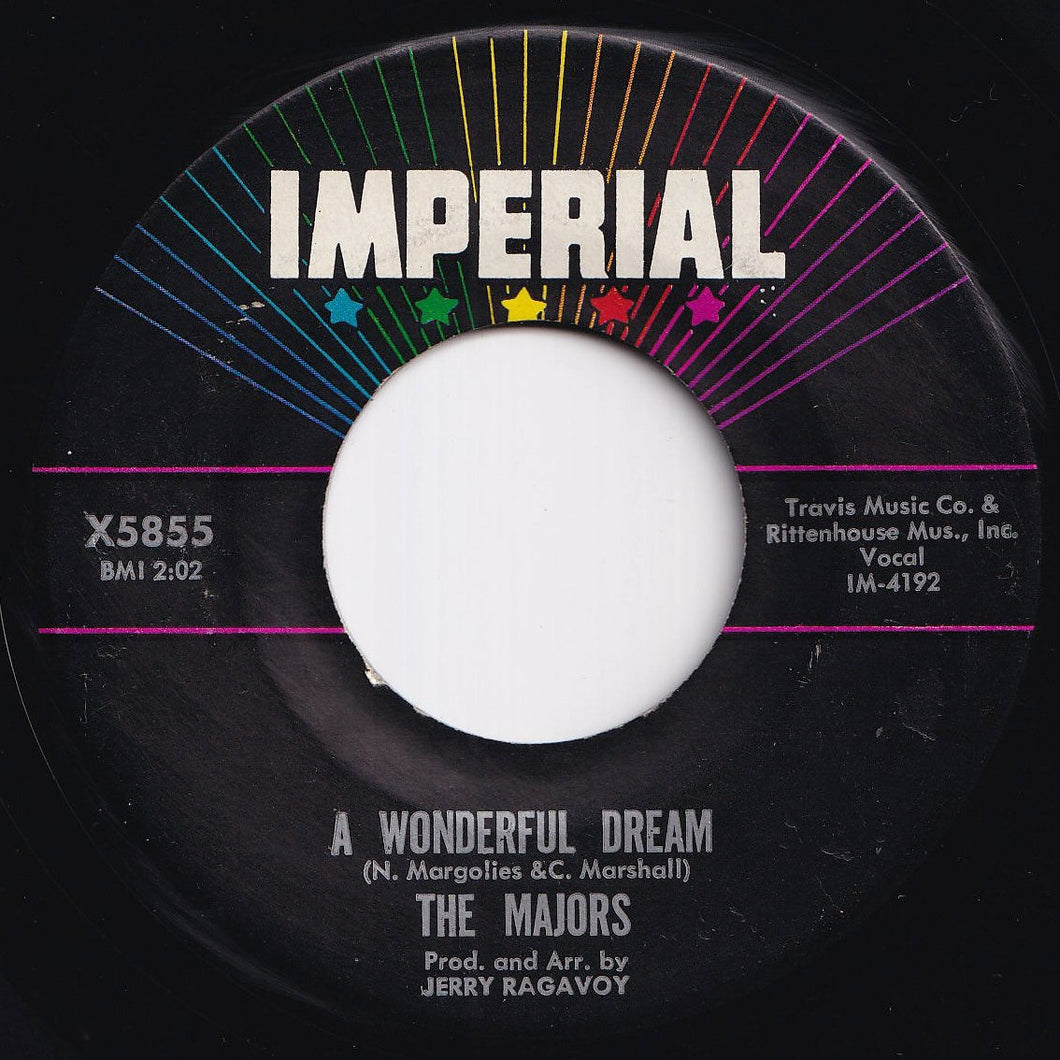 Majors - A Wonderful Dream / Time Will Tell (7 inch Record / Used)