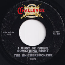 Load image into Gallery viewer, Knickerbockers - One Track Mind / I Must Be Doing Something Right (7 inch Record / Used)
