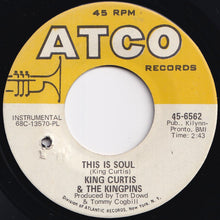 画像をギャラリービューアに読み込む, King Curtis &amp; The Kingpins - (Sittin' On) The Dock Of The Bay / This Is Soul (7 inch Record / Used)
