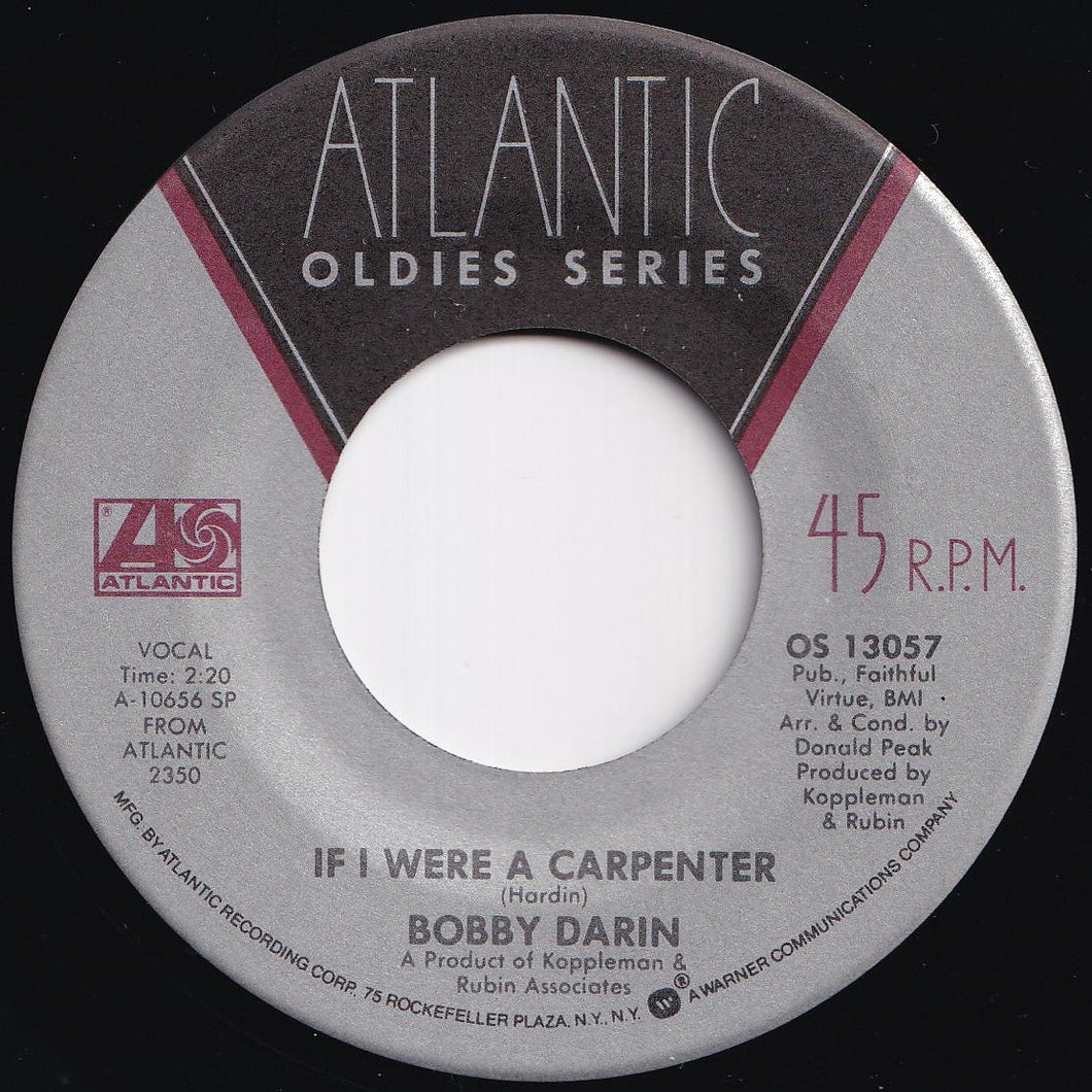 Bobby Darin - If I Were A Carpenter / Dream Lover (7 inch Record / Used)