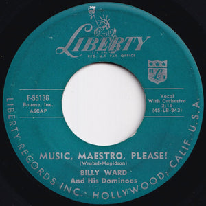 Billy Ward And His Dominoes - Jennie Lee / Music, Maestro, Please! (7 inch Record / Used)
