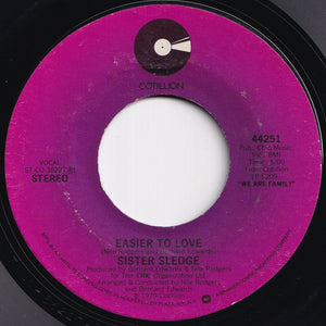 Sister Sledge - We Are Family / Easier To Love (7 inch Record / Used)