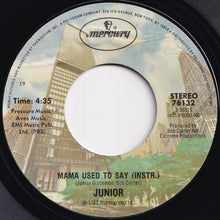 画像をギャラリービューアに読み込む, Junior - Mama Used To Say / (Instrumental) (7 inch Record / Used)

