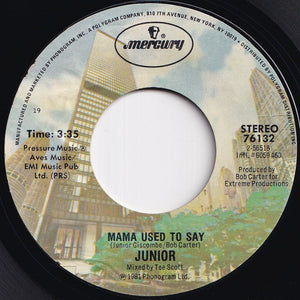 Junior - Mama Used To Say / (Instrumental) (7 inch Record / Used)