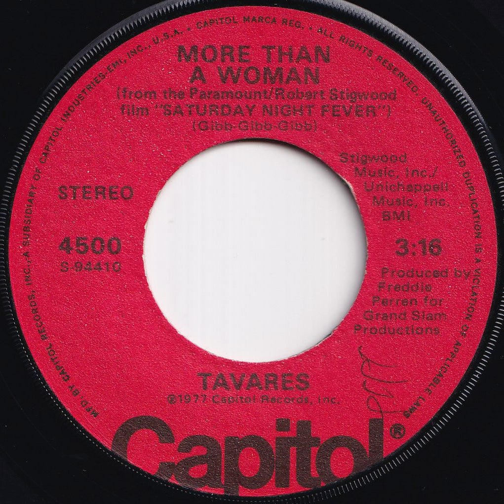 Tavares - More Than A Woman / Keep In Touch (7 inch Record / Used)