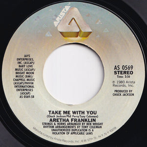Aretha Franklin - United Together / Take Me With You (7 inch Record / Used)