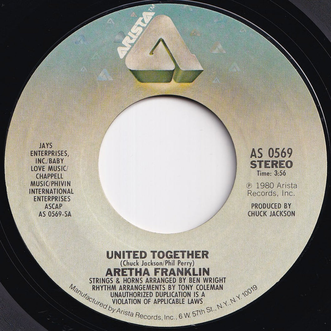 Aretha Franklin - United Together / Take Me With You (7 inch Record / Used)