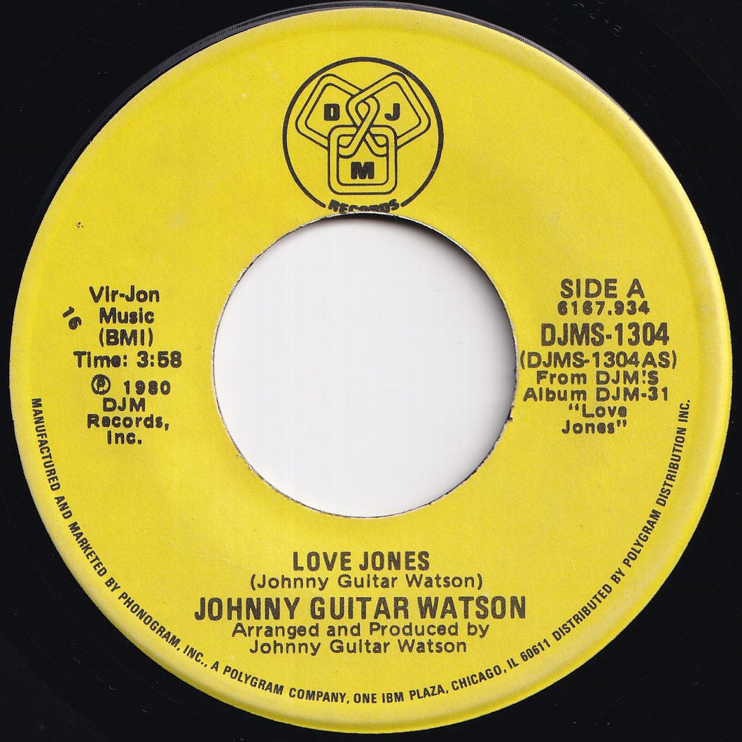 Johnny Guitar Watson - Love Jones / Asante Sana (7 inch Record / Used)