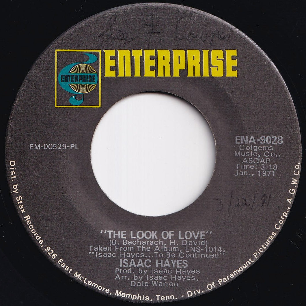Isaac Hayes - The Look Of Love / Ike's Mood (7 inch Record / Used)